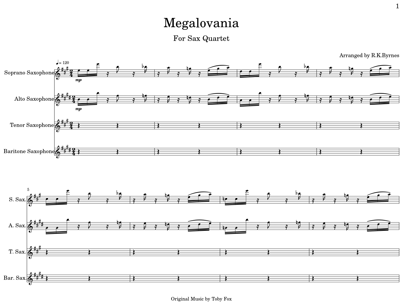 Megalovania Sheet Music Saxophone Christmas Yycdym Runewyear Site