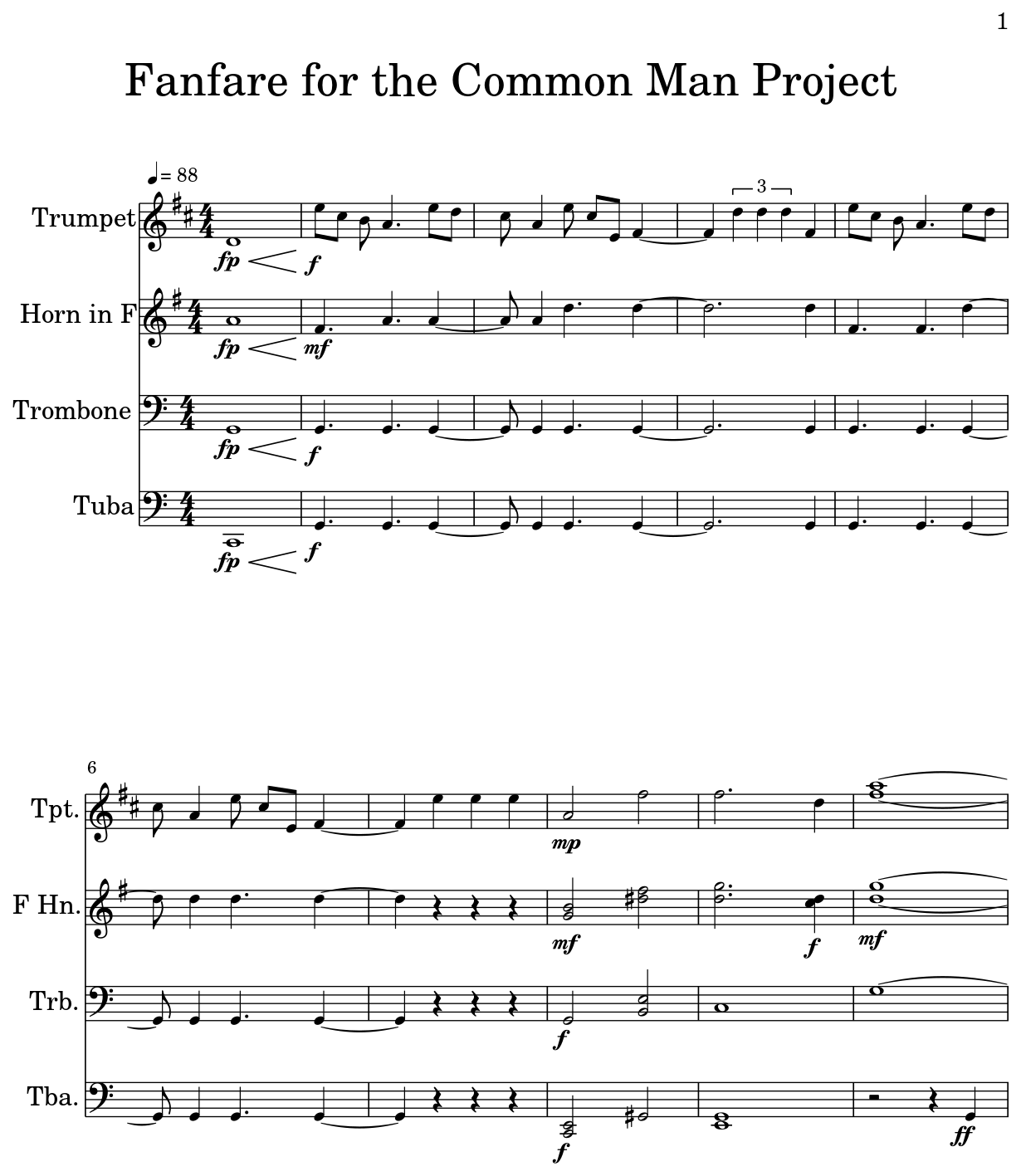 Fanfare For The Common Man Project Flat