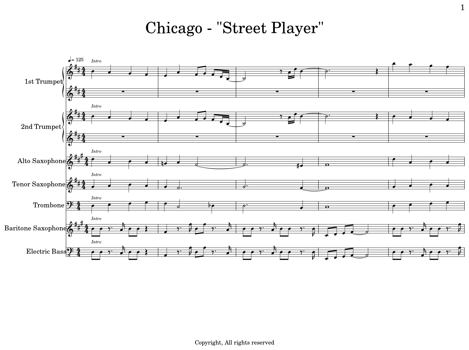 Chicago Horn Charts