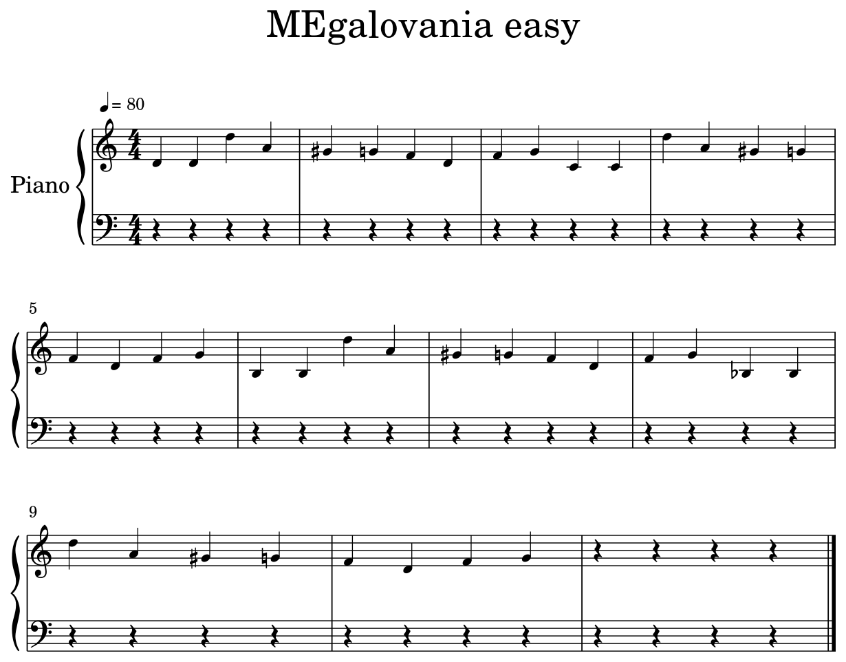 Megalovania Easy Flat