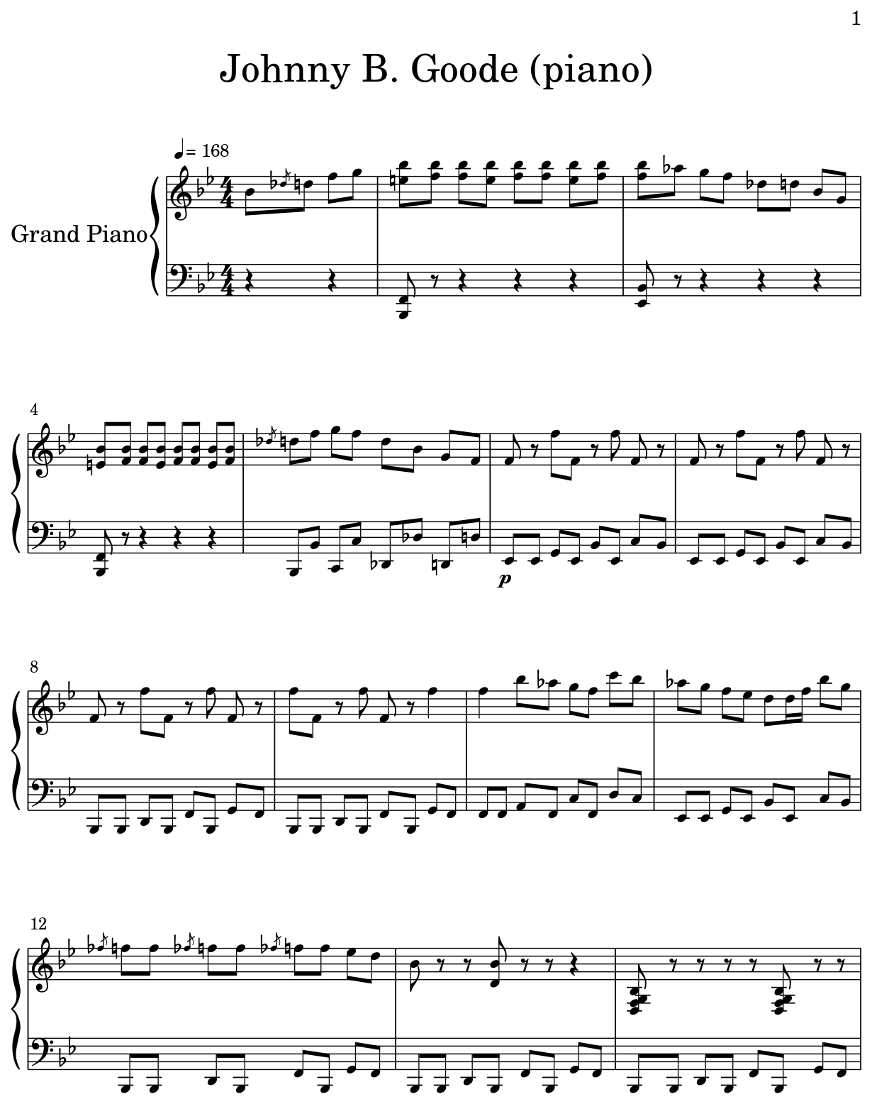 "Johnny B. Goode" (acoustic) · Prince || Guitar: Tab + Chords + Sheet ...