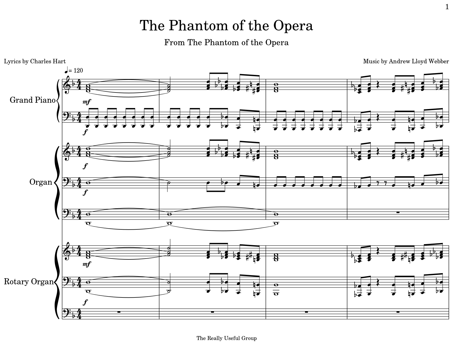 envío Explícitamente proteger The Phantom of the Opera - Flat