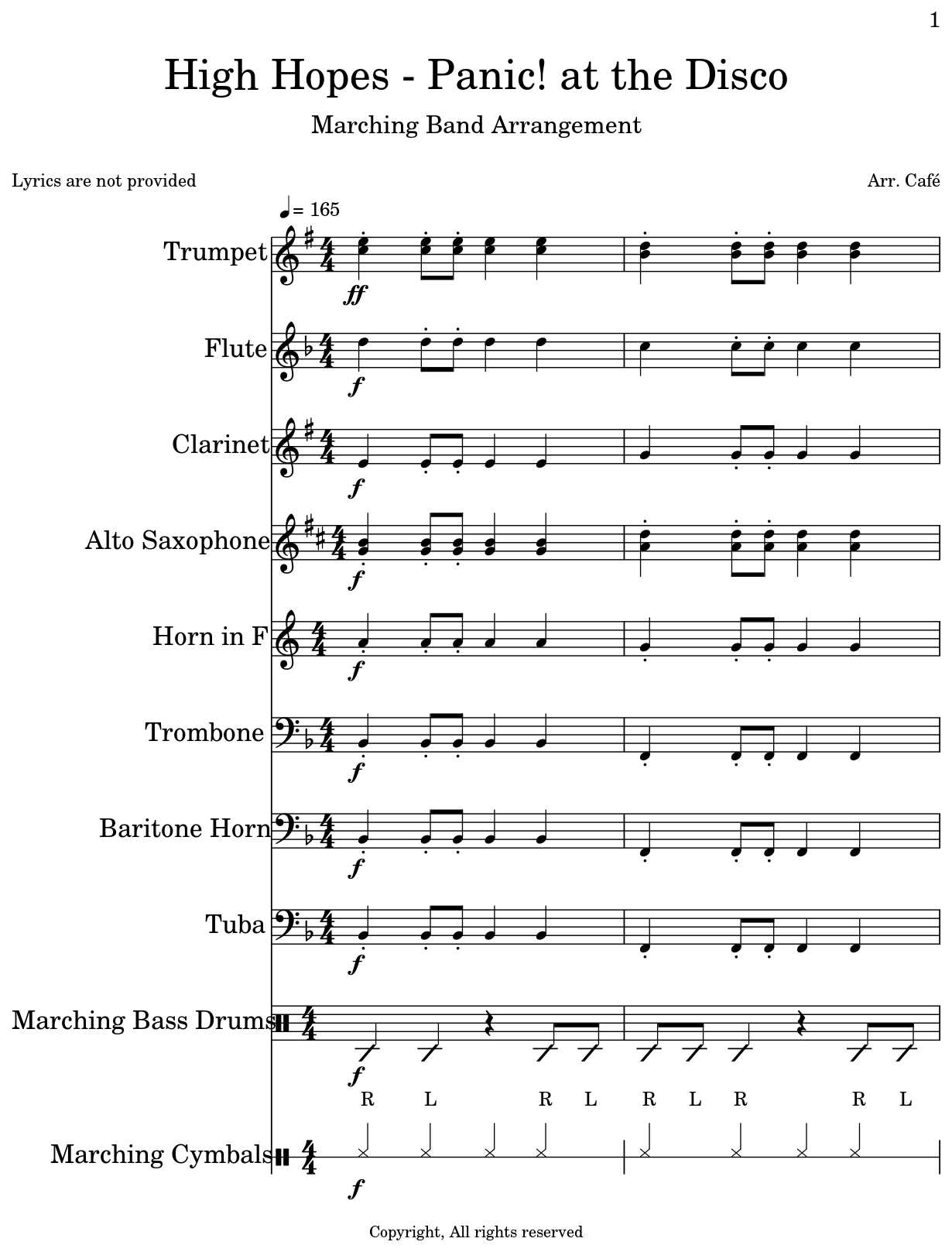 Tuba Scale Chart