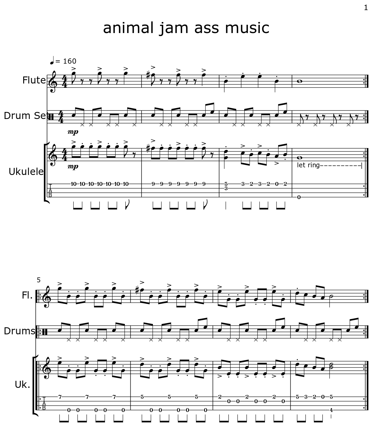 animal jam ass music - Flat