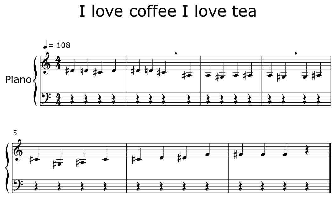 piano safari i love coffee part 1