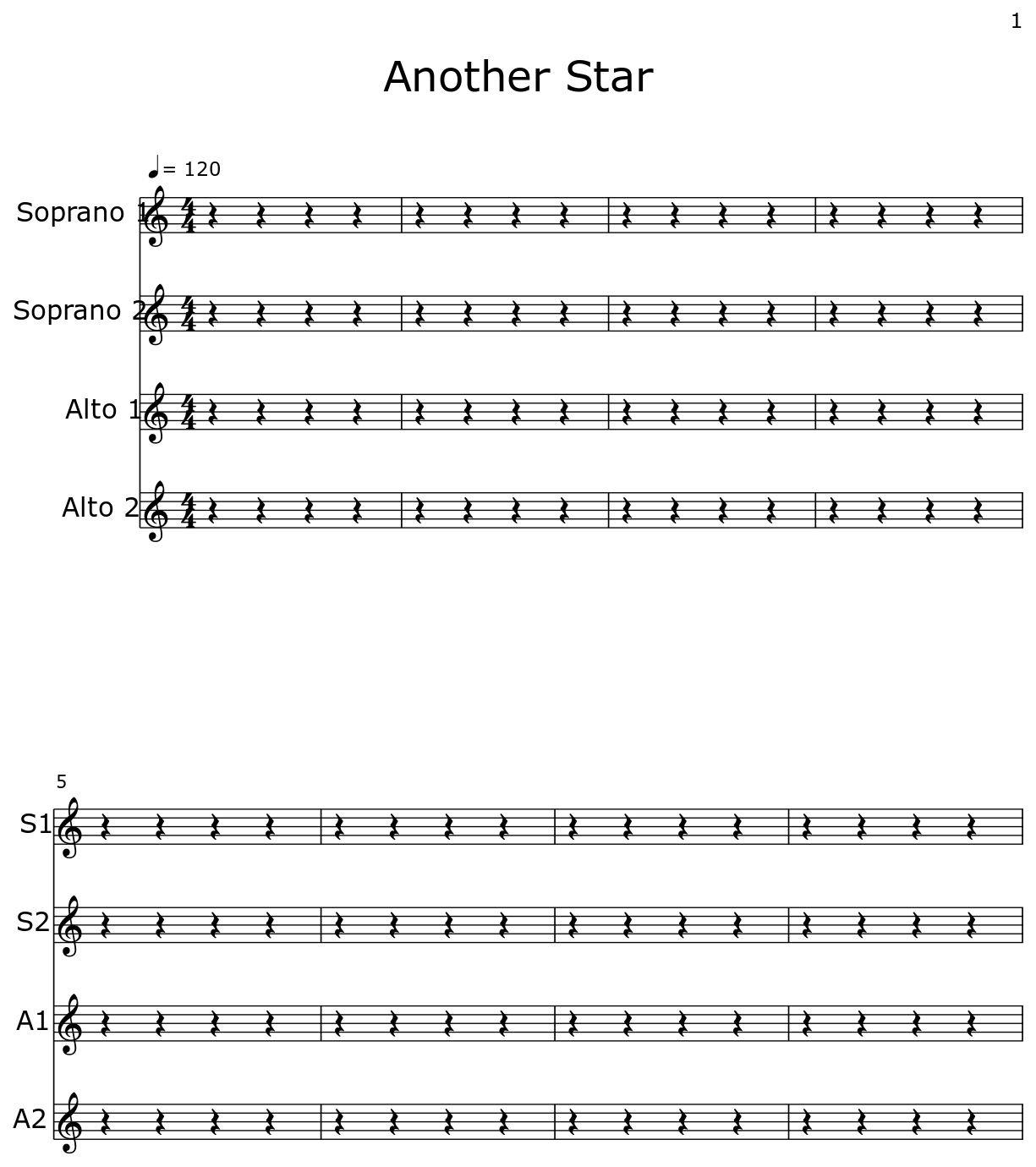 Another Star Sheet Music For Piano
