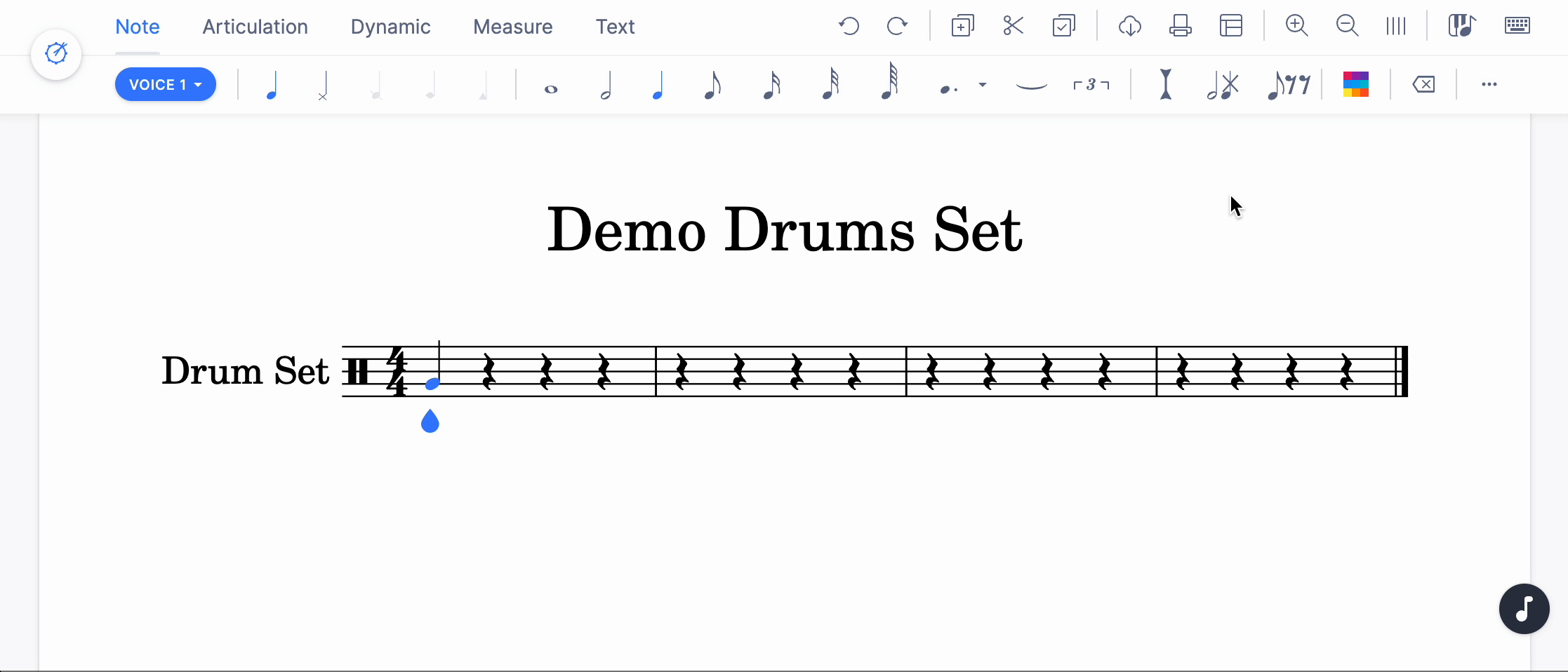 Drums-pad input