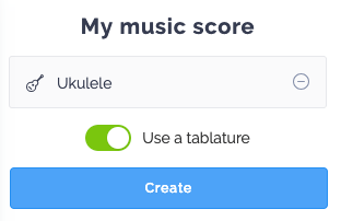 Enabling tabs when creating a score