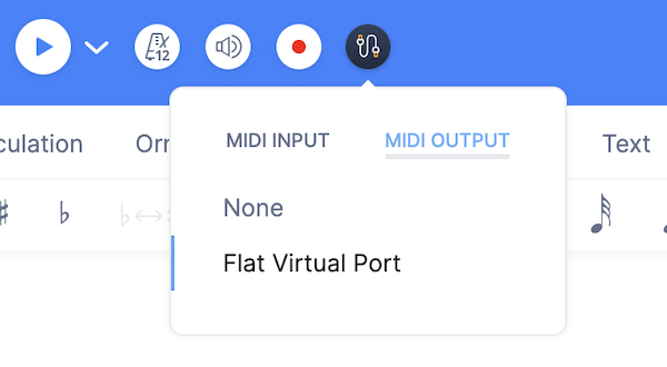 Select output port in Flat