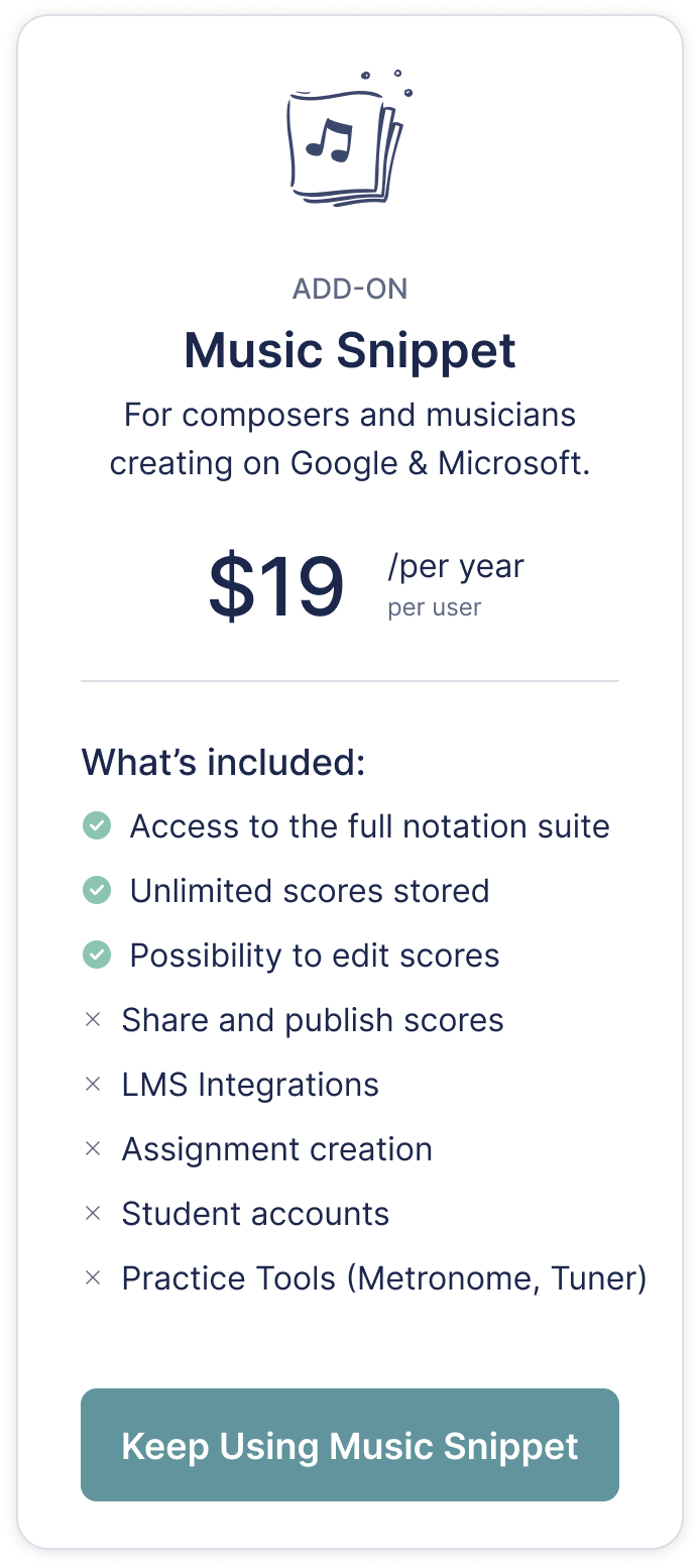Version for Music Snippet (paying)